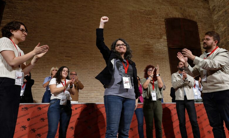 Женщины левого движения собрались в Валенсии перед саммитом в Барселоне