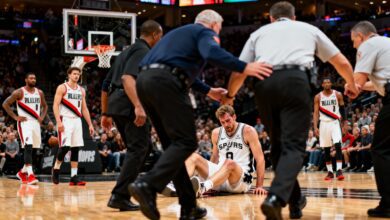 Victor Wembanyama выбыл из-за сотрясения мозга после падения в матче с Portland RUSSPAIN.COM