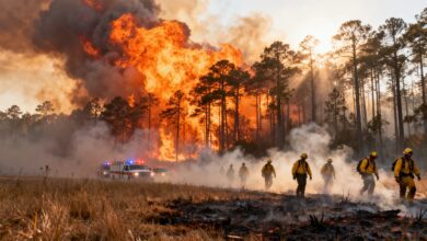Сотни лесных пожаров охватили Флориду и Джорджию RUSSPAIN.COM