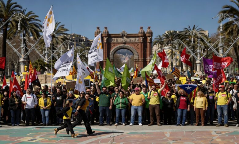 Profesores catalanes anuncian una serie de huelgas: mayo y junio en peligro