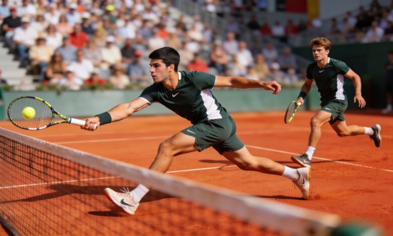 Блоккс спасает сет в Мадриде эффектным ударом против Серундоло