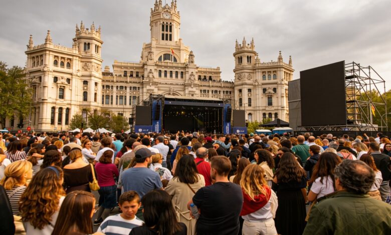 85 000 personas asisten a un concierto pop cristiano en el centro de Madrid