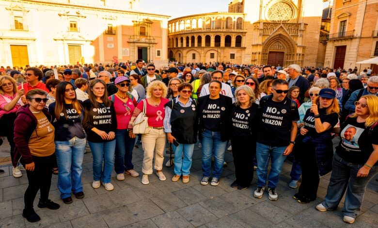 Action in Valencia Unites Flood Victims, Screening Scandal and Nursing Home Tragedies