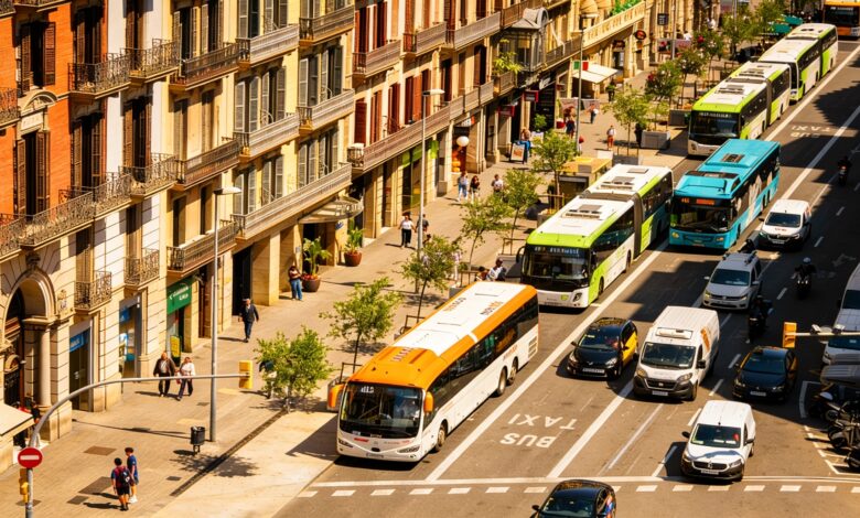 В Барселоне автобусы вытесняют из центра: власти готовят новые ограничения