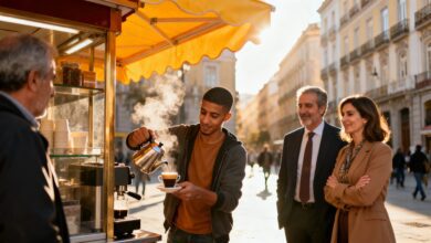 В Мадриде появился киоск