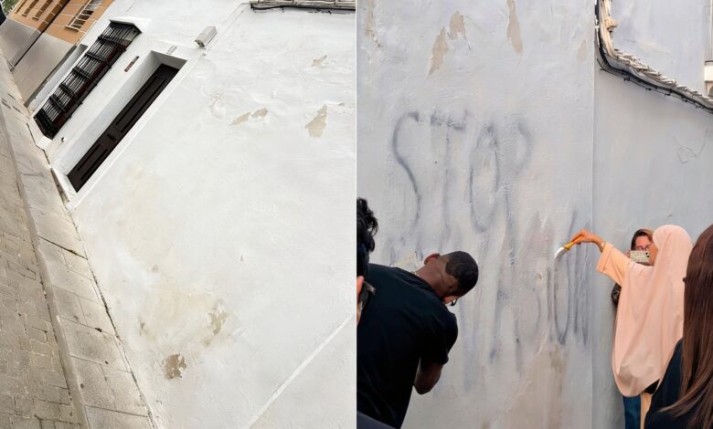 Xenophobic Graffiti Appears on Migrant Aid Foundation Building in Extremadura