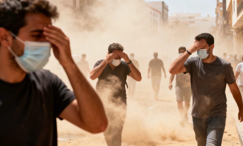 Власти предупреждают о риске для здоровья из-за пыли