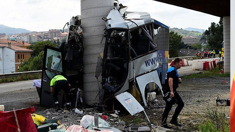 Смертность в ДТП в Испании (37/1млн) ниже средней по Европе (51/1млн)