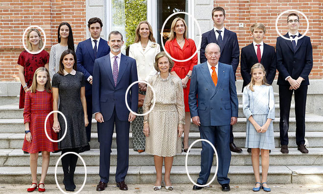 СМИ Испании глумятся над семейным фото с юбилея королевы Софии