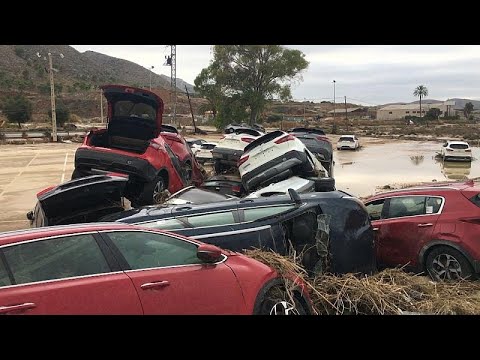 Ориуэла и Сан Хавьер после наводнений в Испании