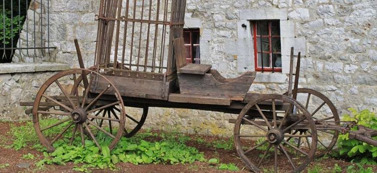 Повозка для отправки еретиков на казнь