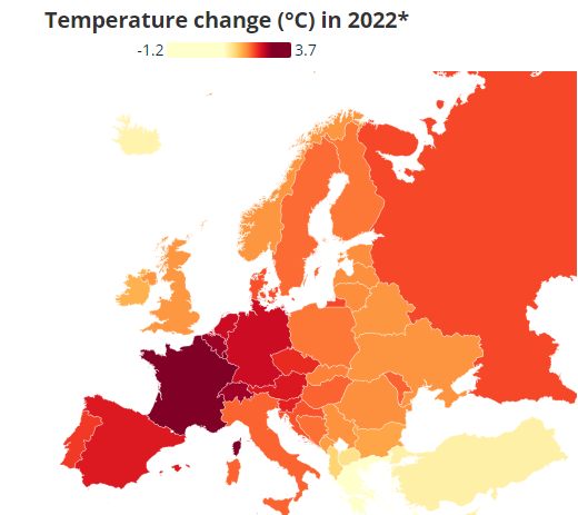 Испания — не самая потерпевшая от климата, — девятая в Европе по темпам потепления