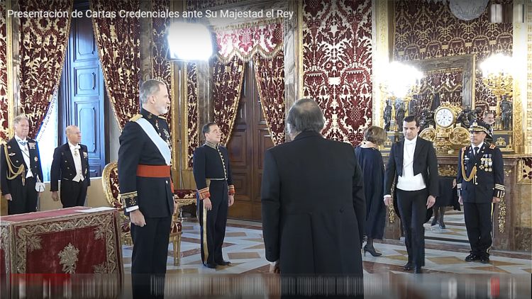 Вручение верительных грамот Его Величеству Королю