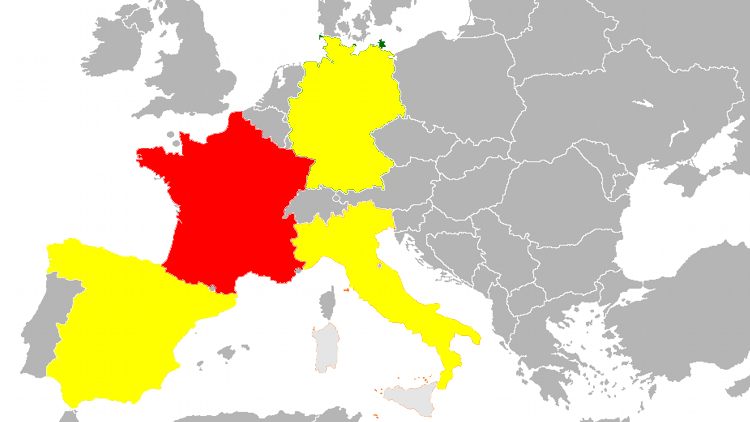 К Испании против планов Франции присоединились Германия и Италия