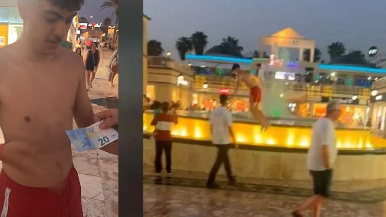 Британец за 20 евро прыгнул в фонтан на Канарах, подняв волну гнева на всю Испанию