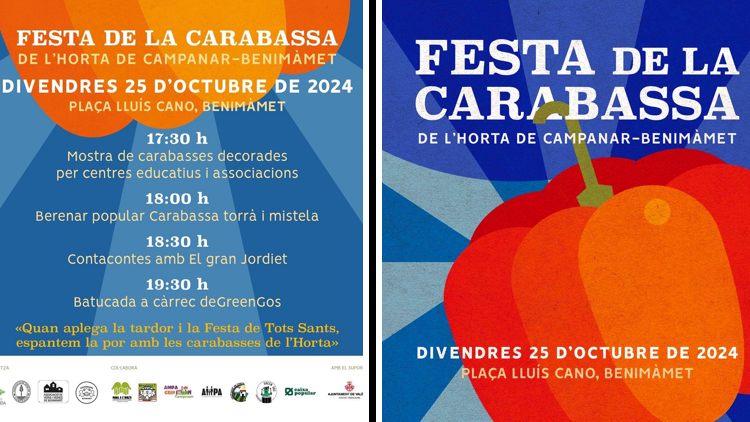 Большой тыквенный фестиваль l’Horta de Campanar-Benimàmet снова в Валенсии