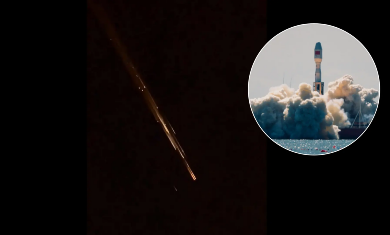 Яркая огненная вспышка в небе Испании оказалась обломками китайской ракеты