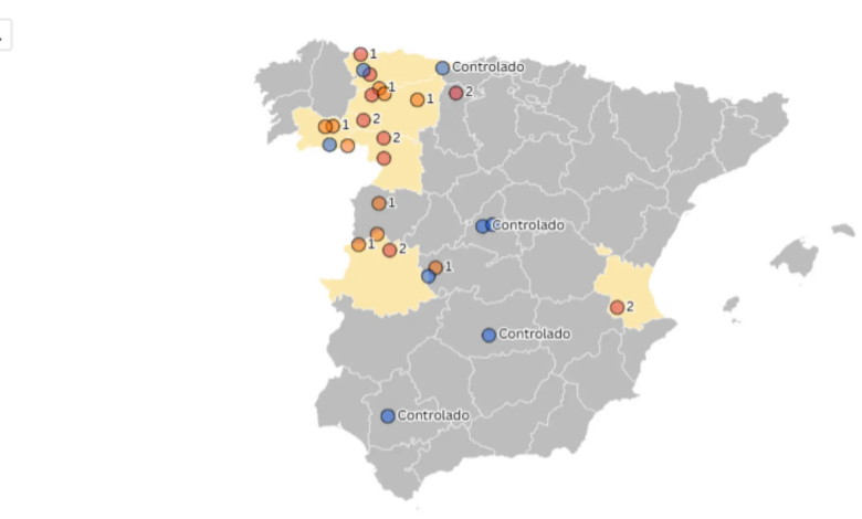 Пожары в Испании: где сейчас горит и какова ситуация в регионах страны