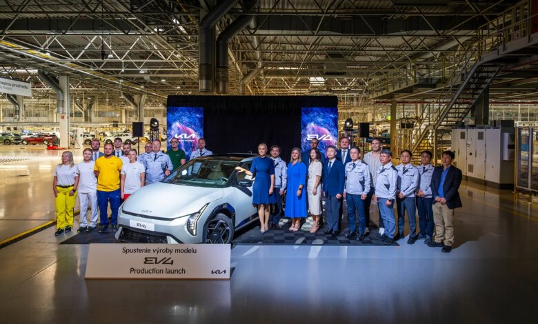 Kia Launches Production of First EV4 Electric Car for Europe at Slovakia Plant