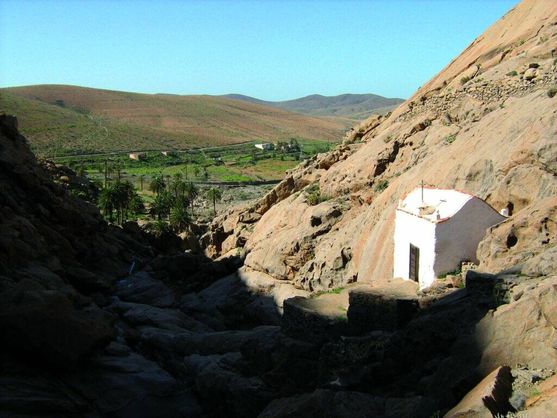 An Easy Hiking Route in Fuerteventura to an Ancient Chapel in a Picturesque Gorge
