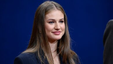 Дипломатический костюм принцессы Леонор на премии в Астурии