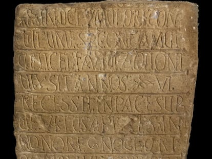 Descubren en Salamanca una imagen única de un guerrero alano en una antigua losa