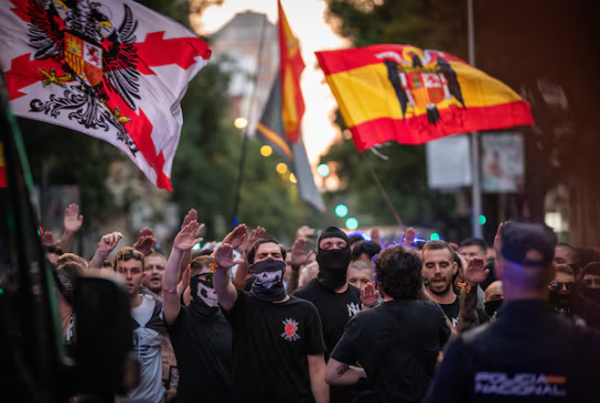 В Мадриде ультраправые устроили бойцовское шоу без разрешения властей