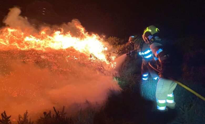 20 Forest Fires Recorded Overnight in Cantabria, Six Still Raging
