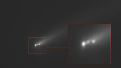 Астрономы зафиксировали распад кометы C/2025 K1 ATLAS на три части вблизи Солнца