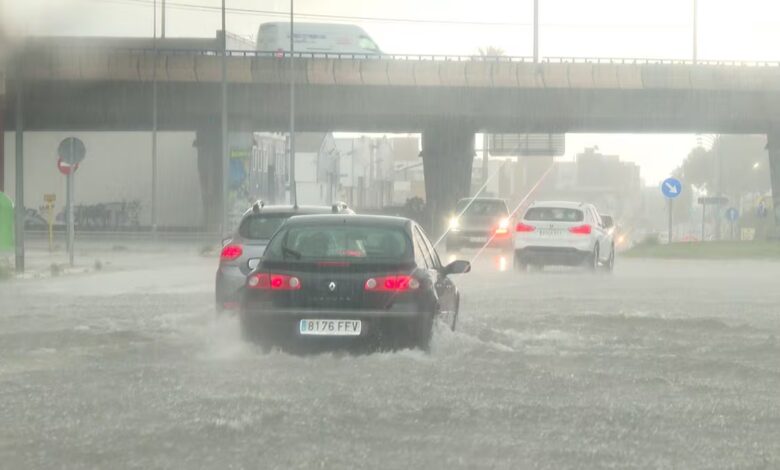 Red Alert in Andalusia and Valencia Due to Heavy Rains and Flood Risk