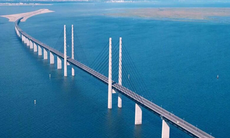 Уникальный мост-тоннель Эресунн соединяет Данию и Швецию на двух уровнях
