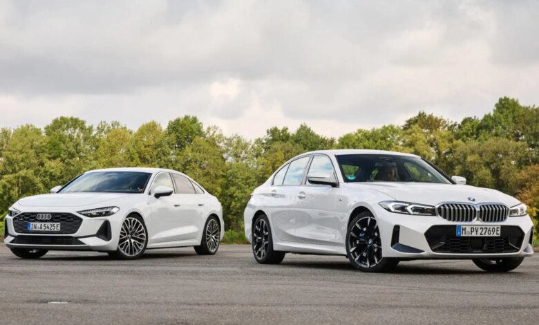 Audi A5 e-hybrid quattro vs BMW 330e xDrive in the 2026 Hybrid Sedan Battle