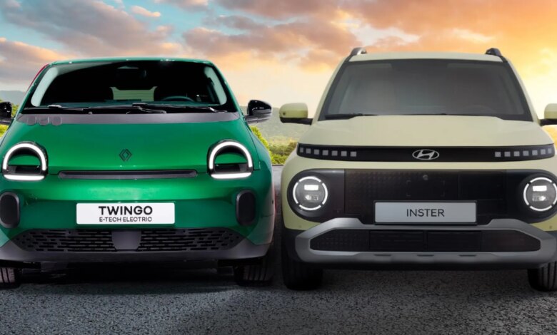 Renault Twingo vs Hyundai Inster which electric car to choose under 20000 euros