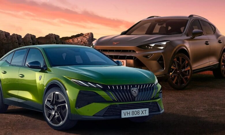 Peugeot 408 and Cupra Formentor: a Clash of Style and Technology on Spanish Roads