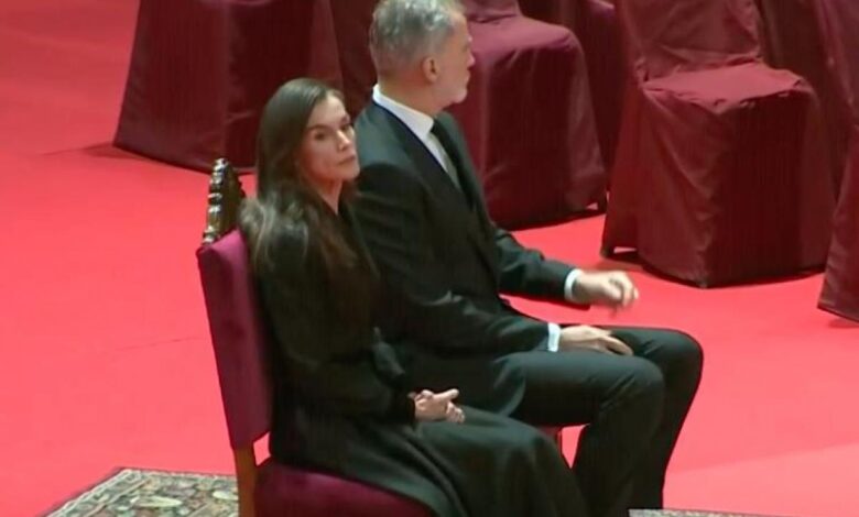 Unexpected moment between the King and Queen at the funeral ceremony in Huelva