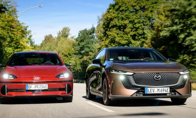 Hyundai Ioniq 6 and Mazda6e: the gap in price, charging, and the reality of electric cars