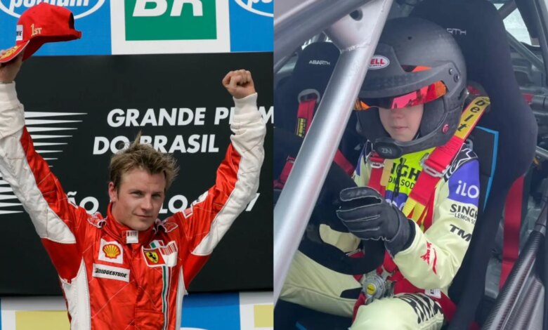 Kimi Raikkonen’s Son Stuns the World: 11-Year-Old Robin Drives Rally Car on Ice