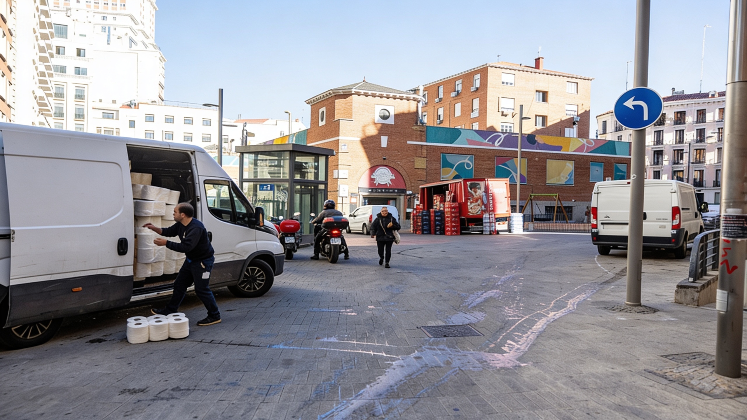 Pedestrian Zone Worth 3 Million Euros in Madrid Turned Into a Parking Lot