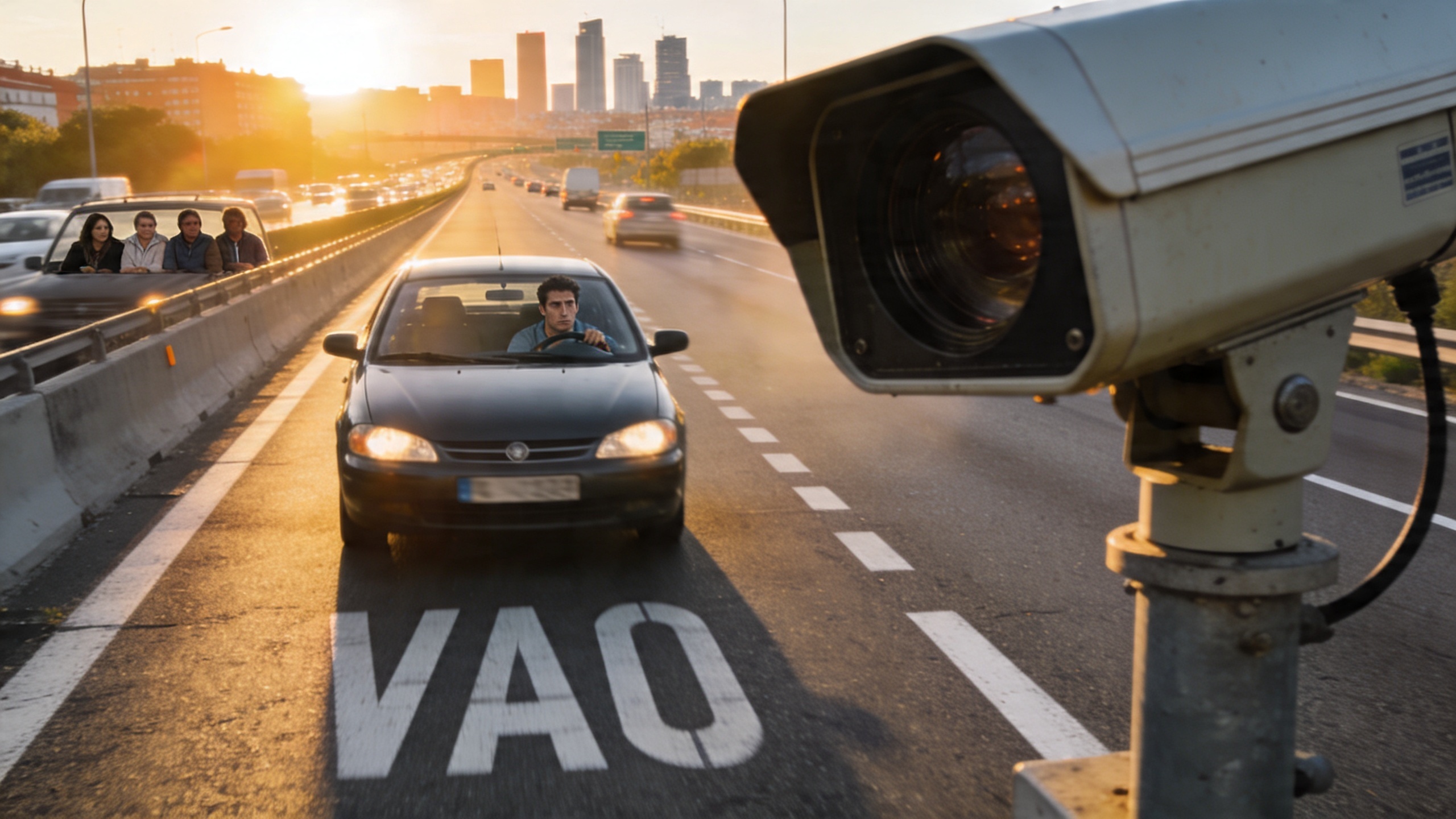 Spain Begins Fining Solo Drivers for Using New HOV Lanes