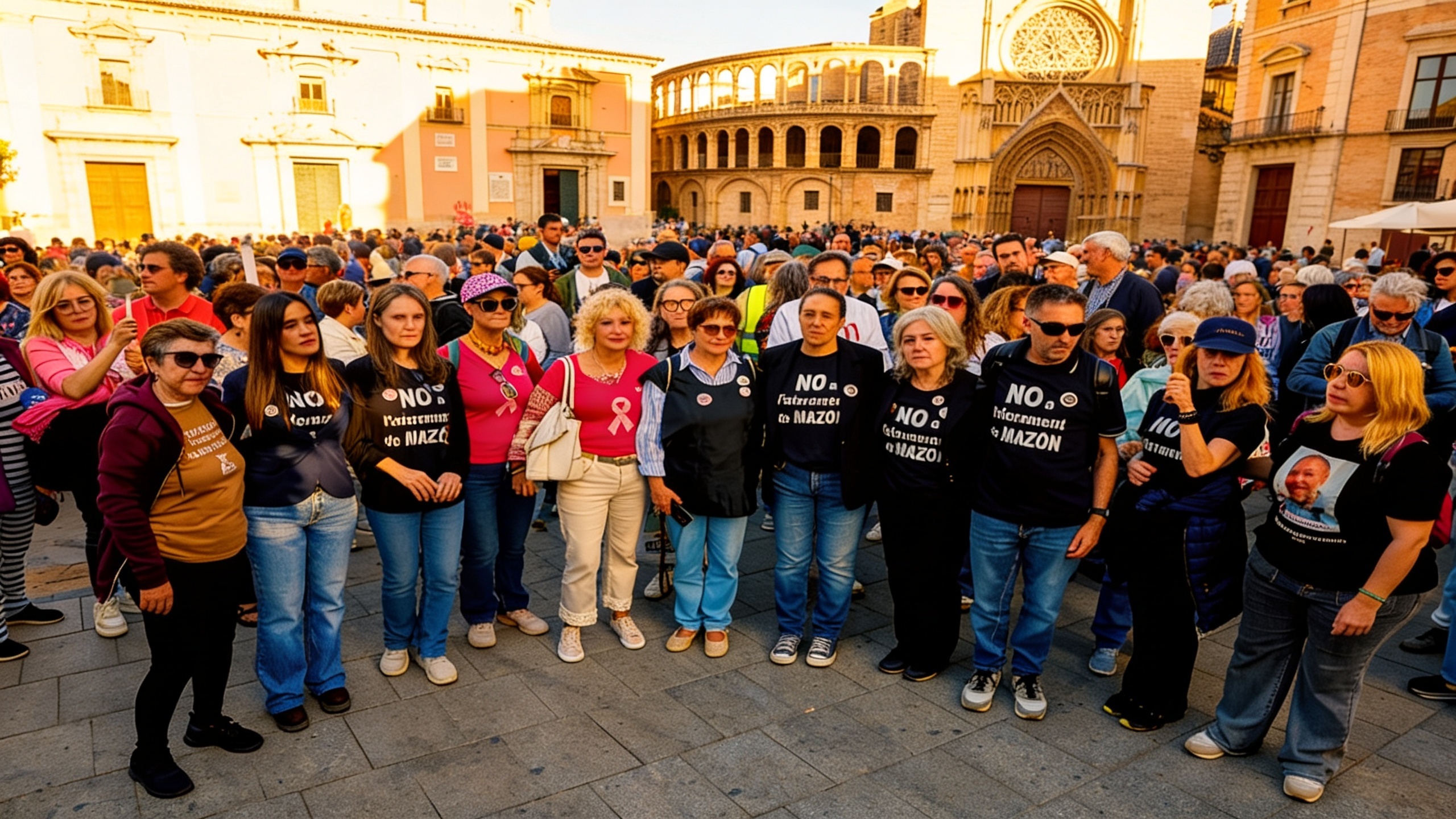 Action in Valencia Unites Flood Victims, Screening Scandal and Nursing Home Tragedies